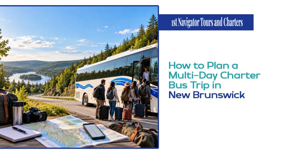 Multi-day charter bus trip in New Brunswick